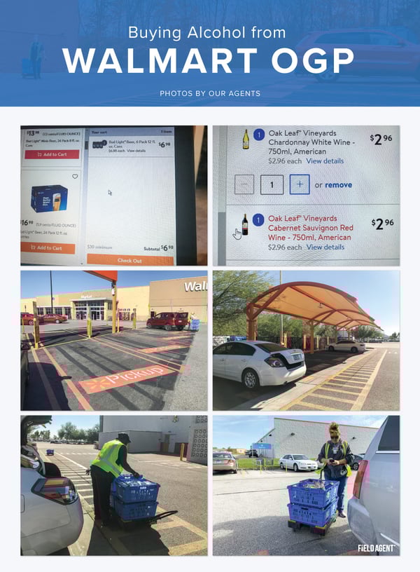 Inside OGP Shoppers Purchase Alcohol from Walmart Grocery Pickup